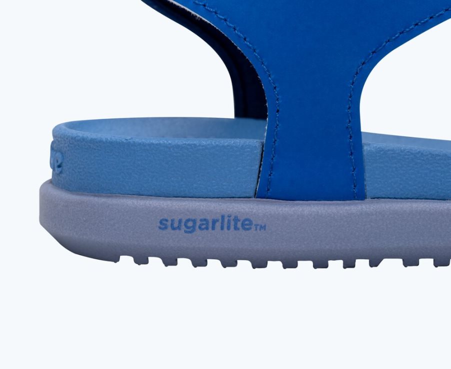 Native Charley Sugarlite Block Sandalen Meisjes Blauw Geel | KOLXFE504