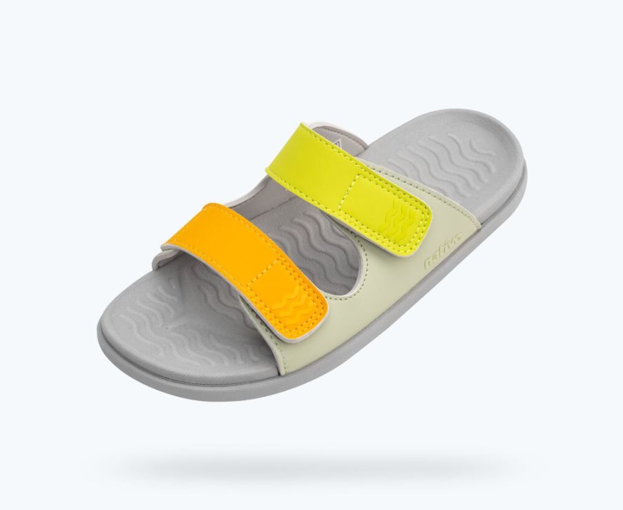 Native Frankie Sugarlite Sandalen Jongens Mintgroen Geel Oranje | GRZQNX325