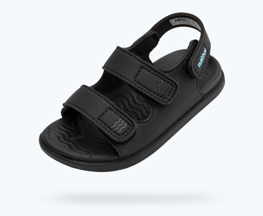 Native Frankie Sugarlite Sandalen Jongens Zwart | ZQCXJ1984