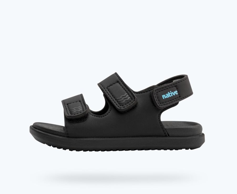 Native Frankie Sugarlite Sandalen Jongens Zwart | ZQCXJ1984