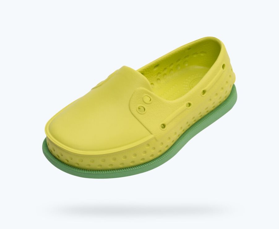 Native Howard Sugarlite Mocassins Meisjes Geel | VKQ3LO326