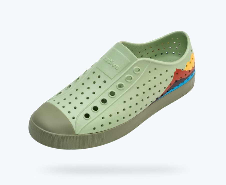 Native Jefferson Block Schoenen Heren Mintgroen | RUAZ3D485