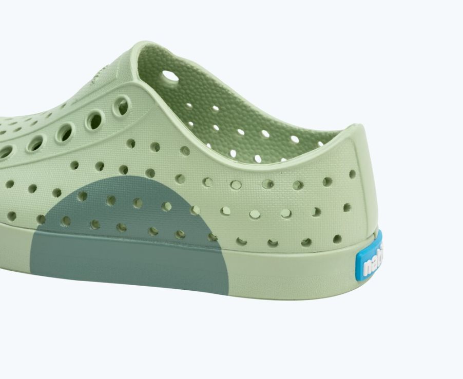 Native Jefferson Block Schoenen Meisjes Groen | NWYCB1159