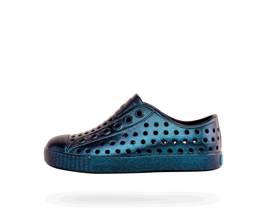 Native Jefferson Iridescent Schoenen Jongens Donkerblauw | LYDRFG574