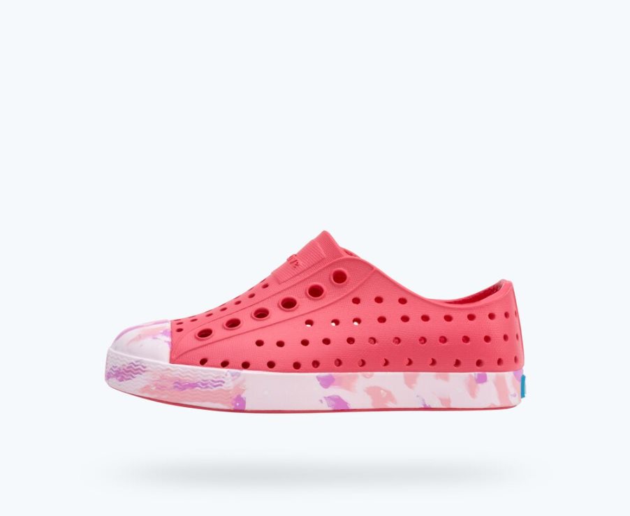 Native Jefferson Sugarlite Marbled Schoenen Jongens Roze | N3HYET509