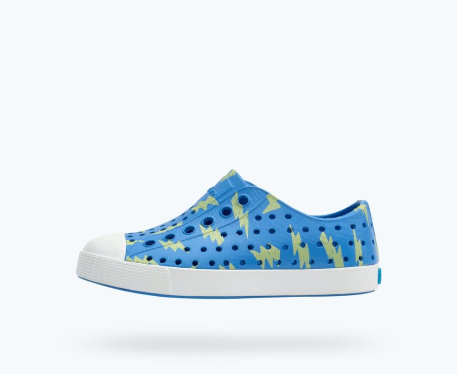 Native Jefferson Sugarlite Print Schoenen Jongens Blauw | 3CQN4A642