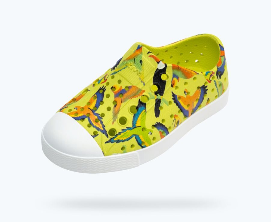 Native Jefferson Sugarlite Print Schoenen Meisjes Geel | 4RUKGX871