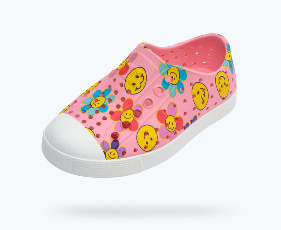 Native Jefferson Sugarlite Print Schoenen Meisjes Roze | ENRHLQ701