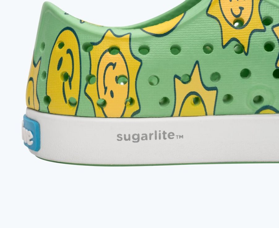 Native Jefferson Sugarlite Print Schoenen Meisjes Groen Geel | KE4LFB581