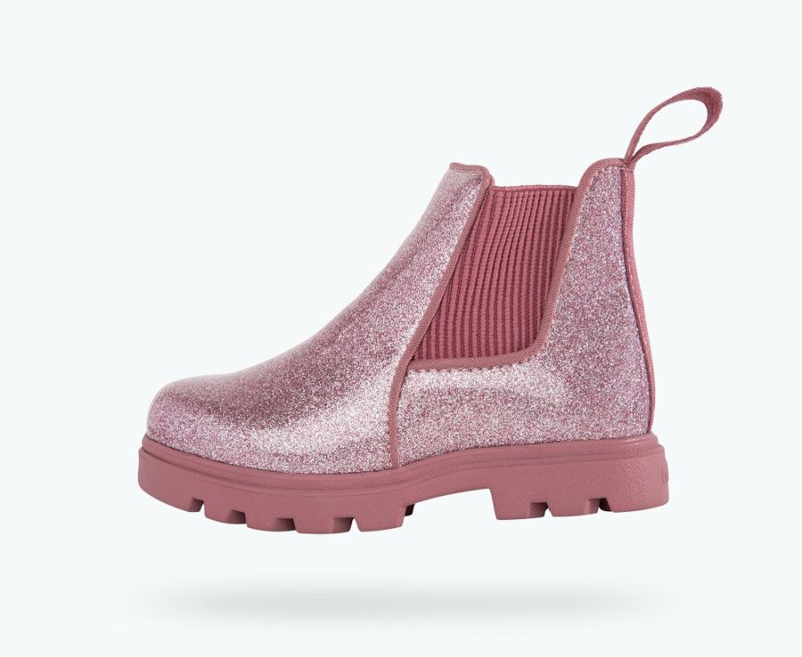 Native Kensington Treklite Glitter Laarzen Meisjes Roze | 4D0BFN368