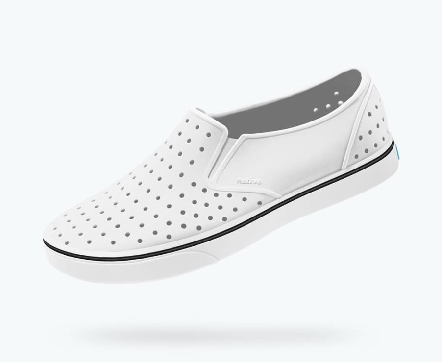 Native Miles Mocassins Heren Wit | LRN3D4513