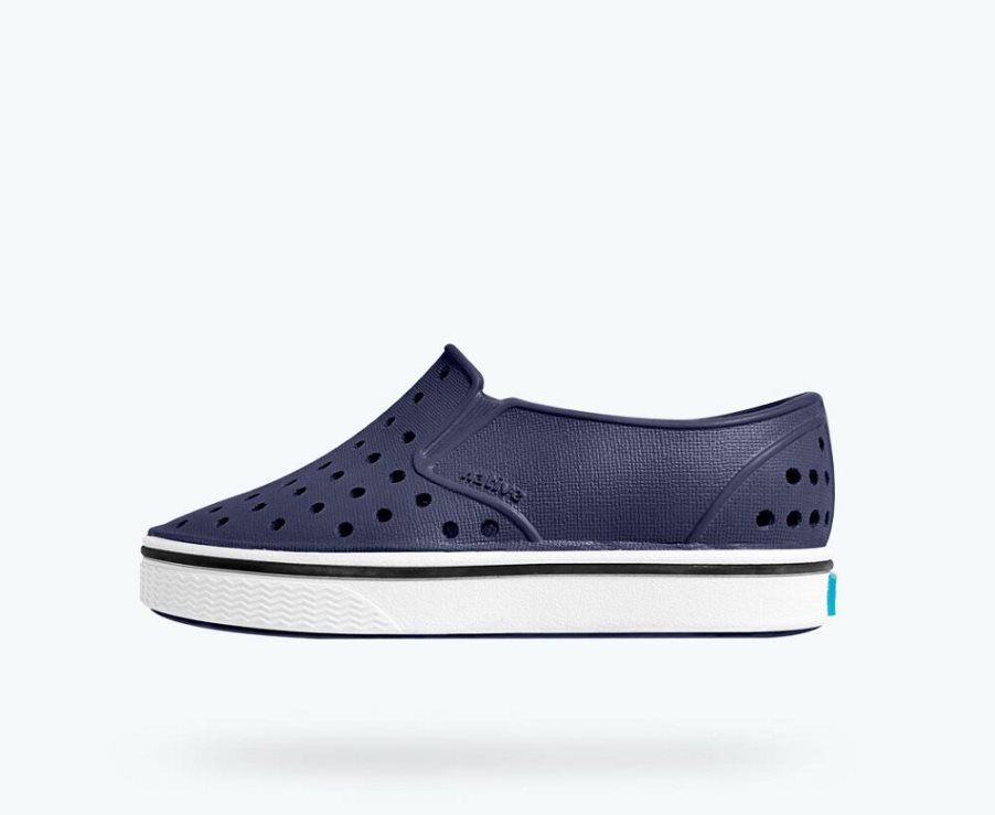 Native Miles Mocassins Jongens Donkerblauw | BE4RF3536