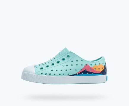 Native Jefferson Block Schoenen Meisjes Turquoise | UOABKD982