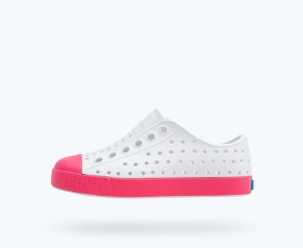 Native Jefferson Schoenen Jongens Wit Roze | JL3HDE265